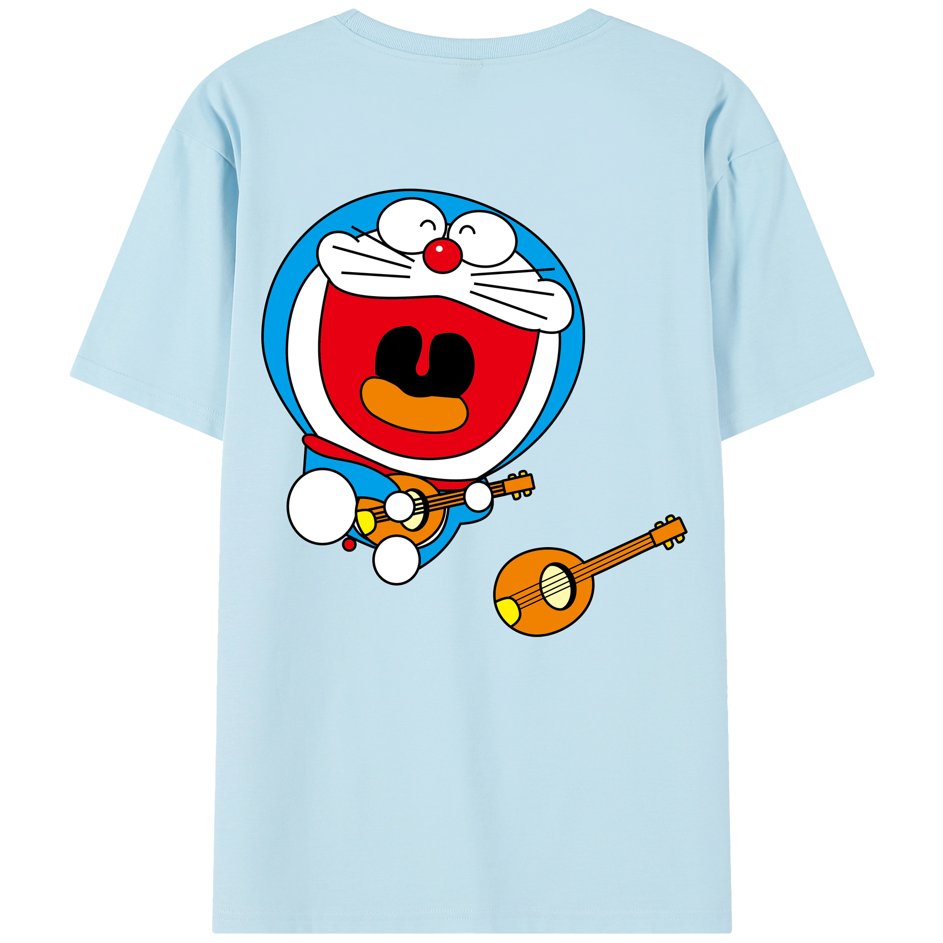 （画像用） ドラえもん Doraemon 綿100％半袖Tシャツ（背面プリント）